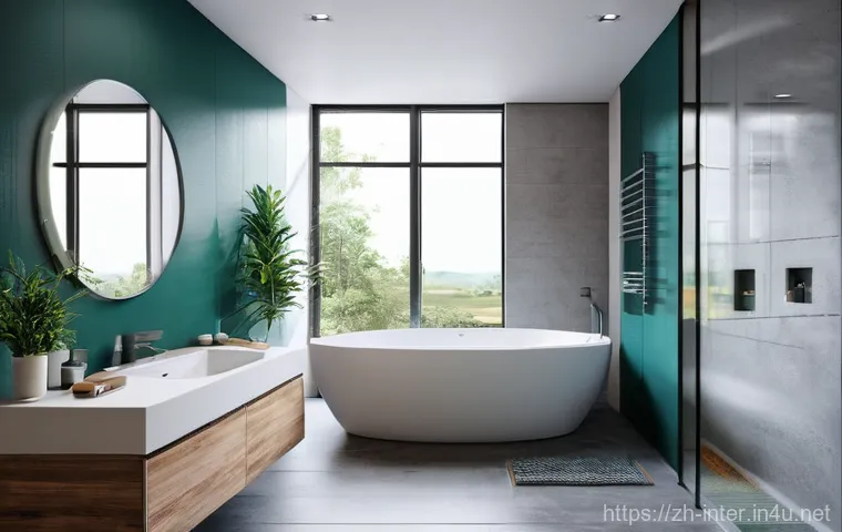 욕실 리모델링 꿀팁 - Here are three image generation prompts in English, designed to be detailed and adhere to the specif...