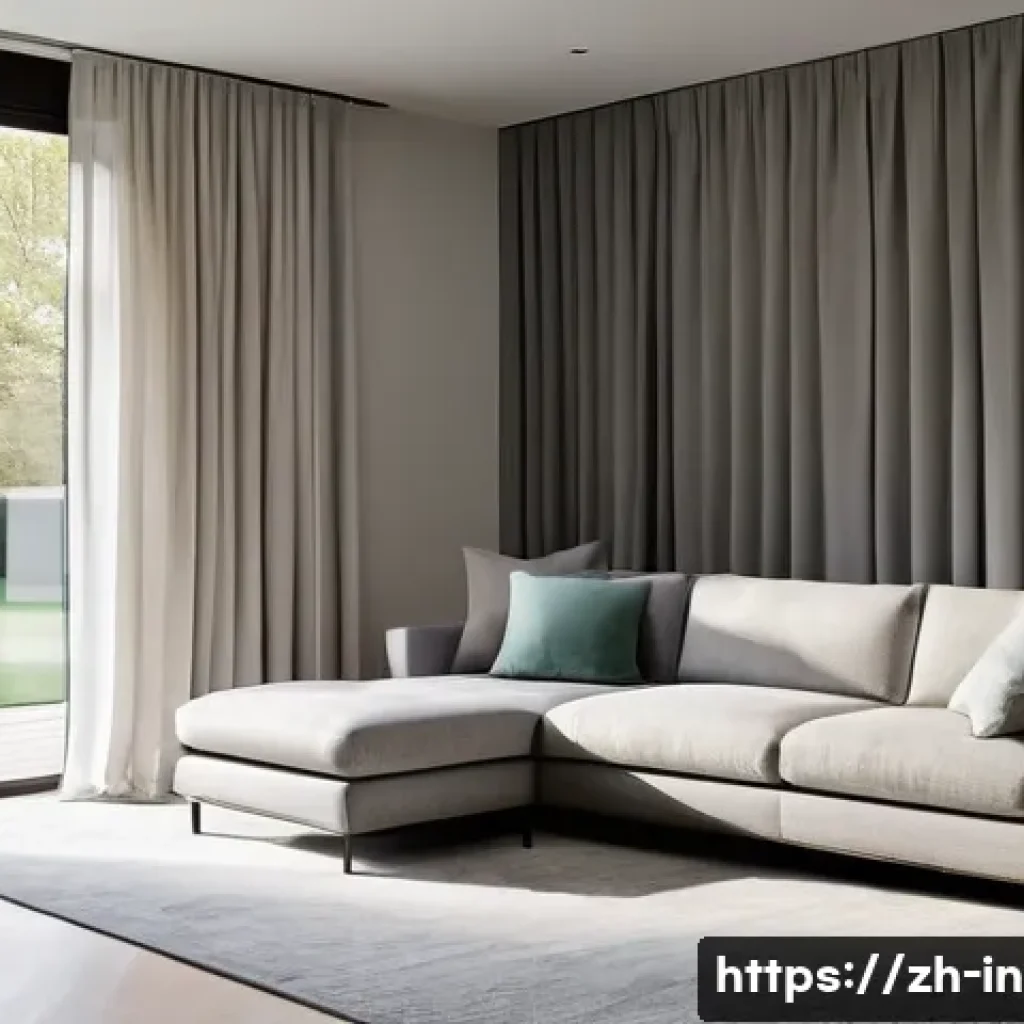 신축 아파트 인테리어 체크리스트 - **Prompt 1: Modern Smart Home Comfort and Efficiency**
    "A bright, contemporary living room bathe...