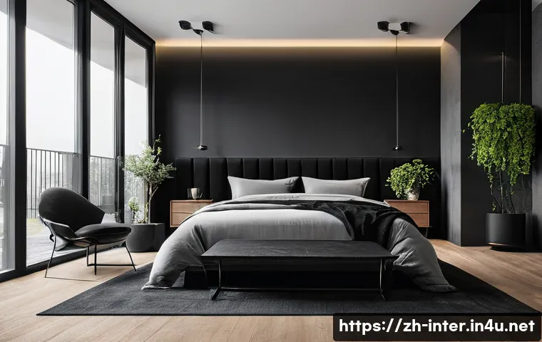 블랙 인테리어 감성 연출 관련 이미지 1